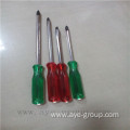 Plastic Handle Nie Chrome Screw Driver Set